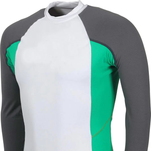 Camiseta de Protección Solar UPF 50+ de Manga Larga Personalizada para Hombre, Camiseta de Natación de Secado Rápido con Protección UV/SPF, Camiseta de Protección Solar para Surf - Product Image 1