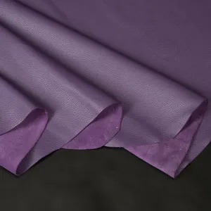 Cuir véritable grainé violet foncé pour la fabrication de sacs à main, chaussures, portefeuilles et projets de création originaux de qualité supérieure. - Product Image 1