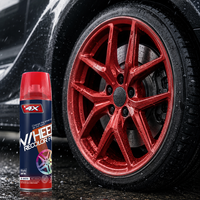 4X 450ml Peinture Décollable pour Jantes, Revêtement Élastique Amovible en Aérosol, Film de Recoloration pour Jantes, Protection Anti-Corrosion en Spray