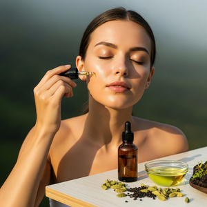 Huile essentielle de graines de cardamome 100% pure et biologique |   Blanchissant et hydratant |   Fournisseur en gros |   Cosmétiques d'aromathérapie Alimentaire - Product Image 3