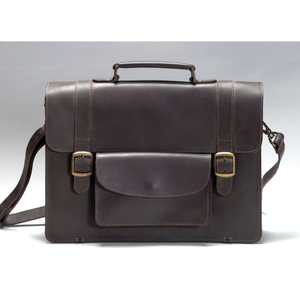 Hot Selling Secondmay High Quality Premium Genuine Leather Laptop <b>Bag</b> 15-16 Inch <b>Waterproof</b> Office Business Briefcase <b>Men</b> - Product Image 1