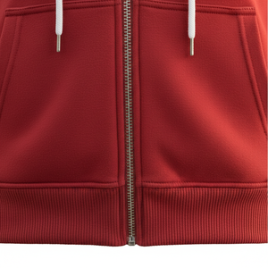 Sweat à capuche zippé pour homme en molleton bouclette 100% coton épais et lourd, éco-responsable, hiver, coupe épaules tombantes, poche en polaire, personnalisable - Product Image 6