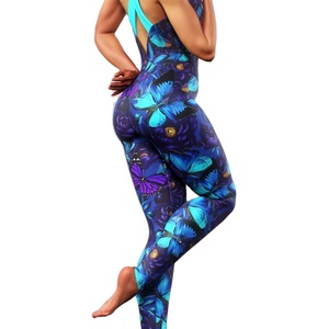 Haut sans manches de qualité supérieure à col rond, haute élasticité, amincissant, pour femme, avec impression par sublimation, type body - Product Image 3