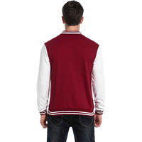 Veste universitaire en cuir noir sur mesure, vente en gros, fabricant de vestes de baseball, veste bomber en cuir universitaire