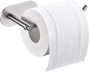 Porte-papier toilette mural en acier inoxydable avec couvercle, distributeur de rouleaux de papier toilette moderne pour salle de bain - Product Image 3