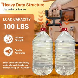 Set di 2 Borse per la Spesa in Plastica Resistente Multiuso con Maniglia, Ogni Borsa Contiene Comodamente 45 kg - Product Image 2