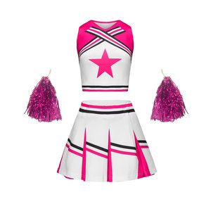 Uniformes de cheerleading en gros pour filles, légers, couleur personnalisée, tissu en spandex et polyester, respirant, extensible, confortable - Product Image 4