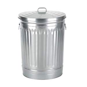 Nouvelle Arrivée : Poubelle Métallique Galvanisée Faite à la Main, Écologique, Portable, pour Intérieur et Extérieur, Panier de Rangement Rond de Haute Qualité - Product Image 4