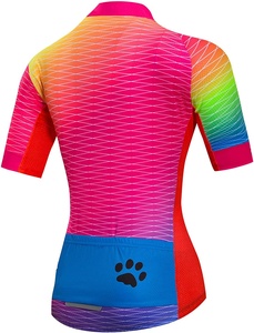 Camiseta de Ciclismo para Mujer, Manga Corta, Ropa de Ciclismo de Verano, Ropa para Bicicleta de Montaña, Jersey de Ciclismo Sublimado - Product Image 5