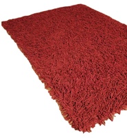 Tapis de couloir moderne en laine, à poils coupés et bouclés, antidérapant, tressé, tufté, fait main, abstrait, écologique, pour hôtel