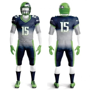 Tenues de football 7 sur 7 pour jeunes, personnalisées, sublimées, respirantes, à séchage rapide, ensemble maillot cousu et pantalon de compression, avec drapeau - Product Image 1