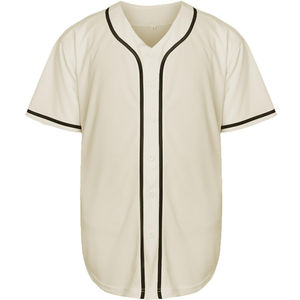 Maillots de baseball OEM pour hommes, chemises boutonnées à manches courtes, uniformes sportifs hipster hip-hop, maillots de baseball personnalisés vierges en gros - Product Image 1