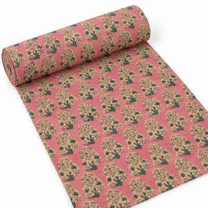 Custom Design Organic Eco-Friendly Lightweight Woven Handblock Quick-Dry 60S60S Yarn <b>Purple</b> Flower Printed Cotton Voile <b>Fabric</b> - Product Image 6