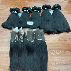 Listo para enviar: Frontal de encaje HD, cabello virgen liso natural negro vietnamita, invisible, de primera calidad. No está listo para enviar. - Product Image 3