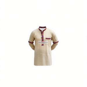 ชุดคุร์ธาผ้าฝ้ายแท้ 100% แต่งขอบแบบเกรี - Product Image 2