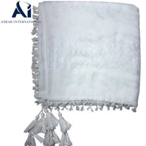 Vente en gros de Ghutra blanche, foulard Arafat, foulard arabe traditionnel, pour les pays du Golfe (EAU, Qatar, Koweït, Bahreïn), fournisseur en gros de Shemagh et Yashmagh - Product Image 2