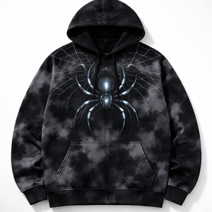 เสื้อฮู้ดลายแมงมุมพิมพ์ลายตามสั่งขายส่งสำหรับผู้ชาย-ผ้าฝ้าย 100% พิมพ์ลายดิจิทัลสำหรับฤดูหนาวและงานปัก ผู้ผลิต OEM จัดส่งโดยตรง - Product Image 5