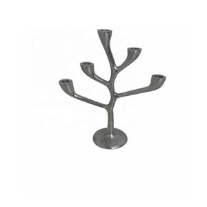 Nouveaux bâtons de bougie en aluminium argent Antique solide en fonte d'aluminium modernisme bougeoir décoration bougeoir pour la maison - Product Image 6