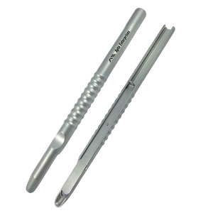 Instruments de greffe osseuse courbés, approuvés CE, grattoir osseux, élévateur osseux courbé, outils de récolte osseuse dentaire, implant dentaire - Product Image 1