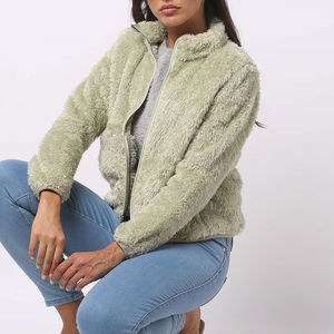 Good Quality Canvas <b>Fleece</b> <b>Lining</b> Sherpa <b>Jackets</b> Breathable Heavyweight Casual Winter Low Price Sherpa <b>Jackets</b> For Women - Product Image 1