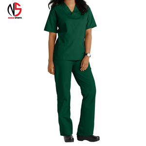 Tenues d'infirmières professionnelles à col en V, dernières conceptions personnalisées OEM/ODM, uniformes d'hôpital chez NURAK 2026 - Product Image 1