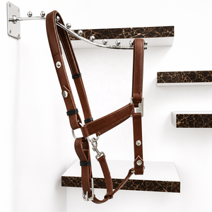 Harnais d'endurance pour cheval avec logo personnalisé, rembourré confortablement, imperméable en PVC, style selle anglaise, ferrures en laiton massif, personnalisable - Product Image 3