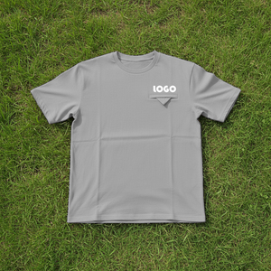 เสื้อยืดโอเวอร์ไซส์ผู้ชายผ้าฝ้าย 100% คุณภาพสูง 220 กรัม ปักโลโก้ 3 มิติ แบบกำหนดเอง ดีไซน์เรียบง่าย - Product Image 4