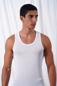 Top Unisex Trending style <b>blank</b> Light <b>Weight</b> breathable fabric Tank Top Fashionable Sustainable Men Tank Top - Product Image 4