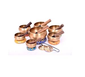 Cuenco tibetano de latón radiante, instrumento de sanación por sonido para meditación, yoga, terapia de chakras, relajación, equilibrio espiritual, armonía - Product Image 1