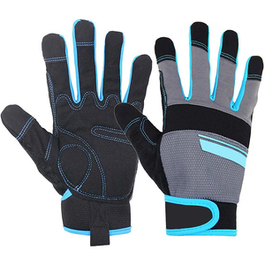 Gants de travail industriels pour hommes, en laine/polyester, durables, pour la conduite, robustes, pour le jardinage, l'agriculture, demi-doigts, imperméables - Product Image 5