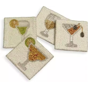 Modern Crystal Beaded Coffee Mug Coasters <b>Scratch</b> Resistant for Housewarming Decor Gift Idea Mats & <b>Pads</b> - Product Image 5