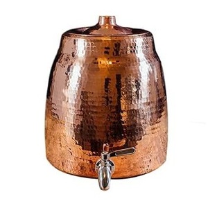 Dispensador de Agua de Cobre Hecho a Mano con Diseño Tradicional para el Hogar, Hotel, Restaurante y Oficina - Product Image 2