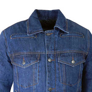 High Street Style Men's Casual Wear Denim Jacket <b>Top</b> Seller Solid Color Good Quality Men Clothing Denim Fashion Jackets - Product Image 6
