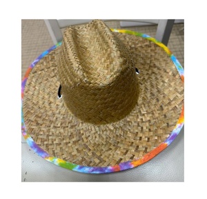 Sombreros de Paja Marrones de Salvavidas al por Mayor de Vietnam con Logotipo, Sombrero de Ala Ancha para Resort, Playa y Trabajo al Aire Libre - Product Image 6