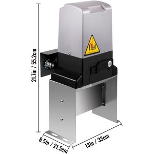 Apriporta Automatico Scorrevole da 3300 LBS con Materiale in Alluminio, 2 Telecomandi e Distanza di Controllo di 70 m per Vialetti - Product Image 3