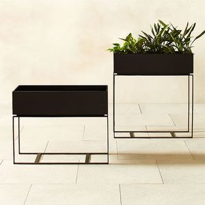 Soporte para Plantas de Estilo Mid-Century con Maceta Incluida, Maceta Grande de Metal con Soporte - Product Image 5