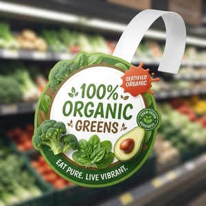 Présentoir publicitaire en PVC pour étagère de supermarché, panneau promotionnel, étiquette de présentation pour point de vente, signalétique suspendue pour marketing de détail - Product Image 1