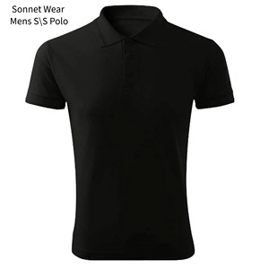 เสื้อโปโลแขนสั้นผ้าเนื้อแน่นสำหรับผู้ชาย - Product Image 6