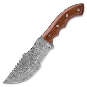 Cuchillo de Caza Hecho a Mano de Acero Inoxidable, Cuchillo Skinner para Uso Diario, Hoja Fija, Mango de Cuerno de Búfalo con Funda de Cuero - Product Image 6