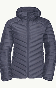 Women's Hooded <b>Quilted</b> <b>Jacket</b> Full Sleeve Winter Polyester Wadding Zipper Closure Solid Color - Product Image 3