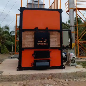 Incinérateur de déchets solides municipaux non triés T-Tech Vietnam avec deux chambres de combustion, production d'énergie - Product Image 1