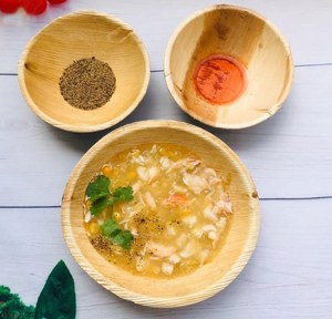 Assiette jetable biodégradable en feuille de palmier carrée, écologique, compostable, résistante au congélateur, passe au lave-vaisselle, style décontracté pour les fêtes - Product Image 6