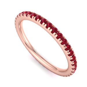 แหวนเพชรรัสเซียสีโรสโกลด์สุดหรูสำหรับผู้หญิง สวมใส่ได้ทุกวัน - Product Image 2