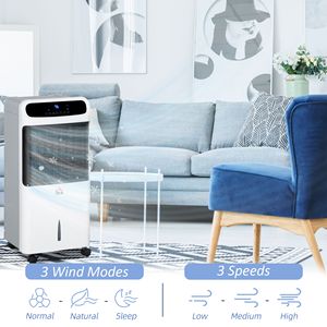 Raffrescatore d'Aria Portatile 32 Pollici 3-in-1, Ventilatore Senza Pale, Umidificatore con Telecomando e LED, Design Moderno - Product Image 5