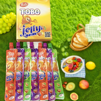 Concentré de boisson en gelée HALAL de qualité supérieure à faible teneur en glucides, fruits aromatisés à la pomme, raisin, mangue, fraise, boîte de sachets emballés Malaisie