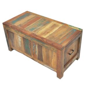 Somerset Style Solid <b>Reclaimed</b> Wood Storage Case Sandook Chest Home Decor Coffee <b>Table</b> for Living Room and Entry - Product Image 1