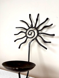 Candelabro de Hierro Forjado a Mano con Diseño de Rayos de Sol, Decoración Navideña para Pared, Decoración Metálica para el Hogar, Tamaño Personalizado - Product Image 2