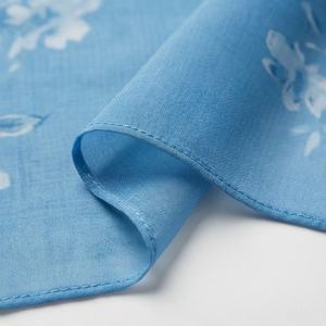 Pañuelo de algodón voile suave y prémium con estampado de hojas de acuarela, mármol y puntos argyle, el más vendido, nuevo y hermoso, al por mayor. - Product Image 6