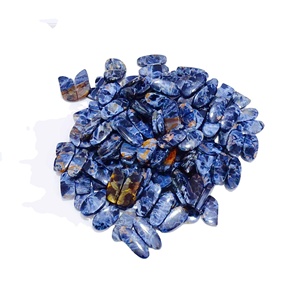 Par de cabujones de piedras preciosas de cuarzo Pietersite azul de alta calidad de grado AAA azul Natural para la fabricación de joyas - Product Image 1
