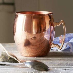 Mug à boire en cuivre tendance avec dessus en métal, meilleur design, mugs en cuivre antique, mug en cuivre pur - Product Image 3